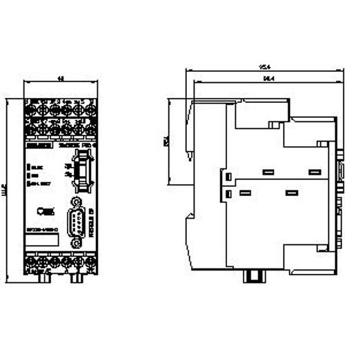 Unidade básica SIMOCODE pro C, interface PROFIBUS DP 12 Mbit/s, RS 485, 4I/3O - SIEMENS
