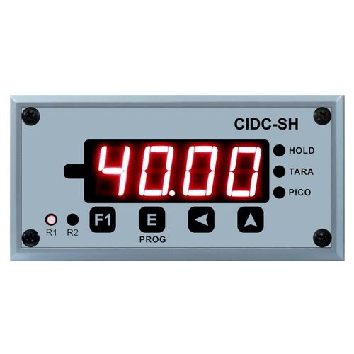 Amperimetro configurável com 2 entradas para SHUNT - S&E Instrumentos - CIDC-SH-DC-D-5