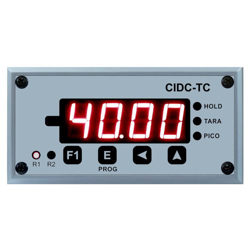 Amperimetro configurável com 2 entradas para TC - S&E Instrumentos - CIDC-TC-AC1-D-5
