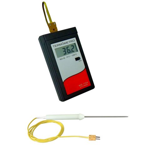 Termômetro portátil industrial escala -70.0 a 1250°C  - S&E Instrumentos - 1710K -30P