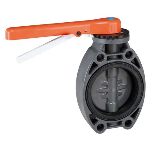 VALVULA BORBOLETA PVC-U PN10 SERIE STANDARD FPM O-RINGS D 63MM-75MM - CEPEX 34532