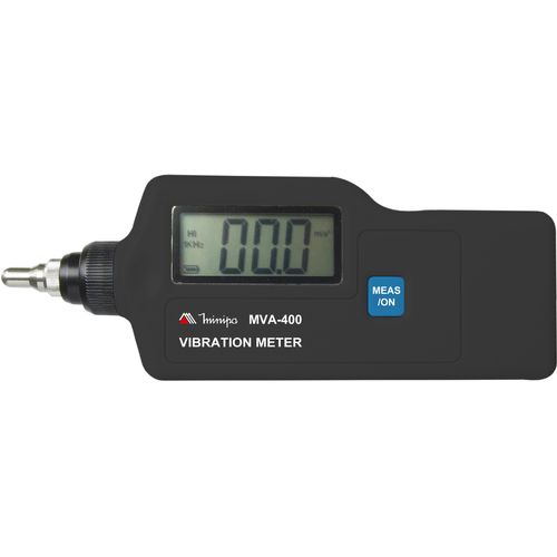 Medidor de Vibração / iluminação de display /Medições de velocidade, aceleração e deslocamento - MVA-400 - Minipa
