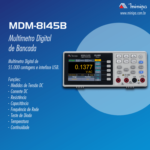 Multimetro de Bancada / Display LCD 3,5
