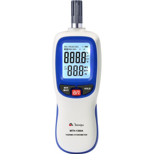 Termo-Higrômetro  Display Duplo com Iluminação / Faixa de -20°C a 70°C - MTH-1360A - Minipa