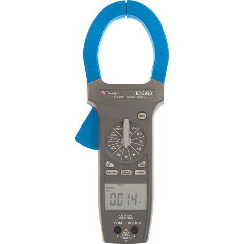 Alicate Amperímetro 1500A AC/2000A DC cat.IV/True RMS AC - ET-3920 - Minipa