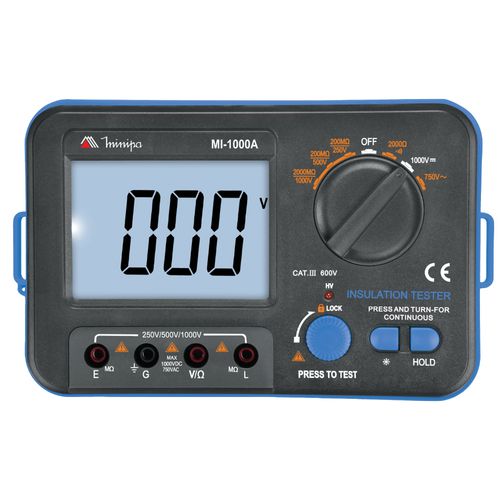 Megômetro 3 1/2 Dig.  - MI-1000A - Minipa