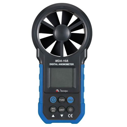 Anemômetro - Precisão básica 2% / Hélice acoplada - MDA-10A - Minipa