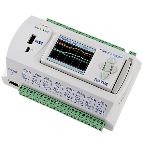 FIELDLOGGER S/IHM ETH,USB,X512K LOGS,2XRS485,24V - NOVUS 8812120004