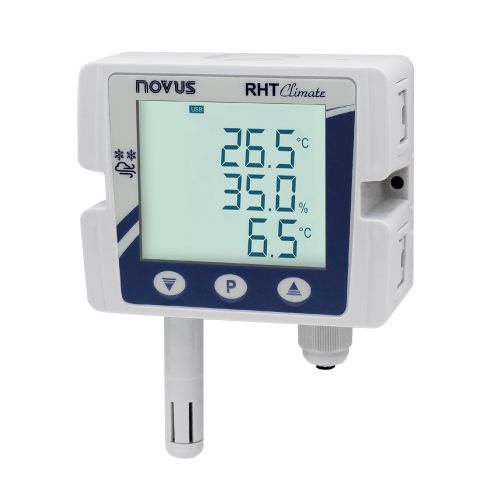 RHT Climate-DM temp/humid, 400mm probe 4-20mA/0-10Vdc - NOVUS 8804131000