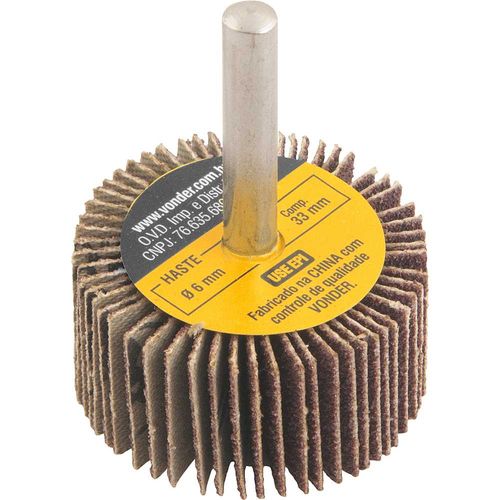 Roda de lixa 40 mm x 20 mm com haste, grão 80 VONDER -  1271402080