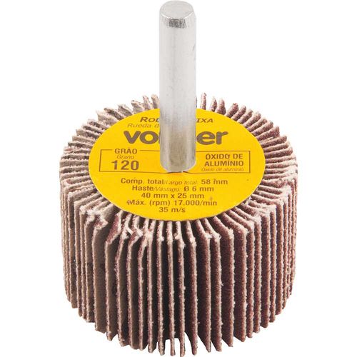 Roda de lixa 40 mm x 25 mm com haste, grão 120 VONDER -  1271425120