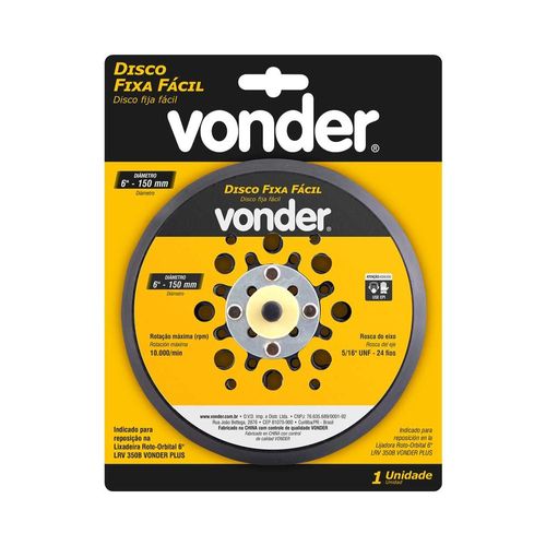 Disco com sistema fixa fácil 150 mm para LRV 350B, VONDER -  9309350001