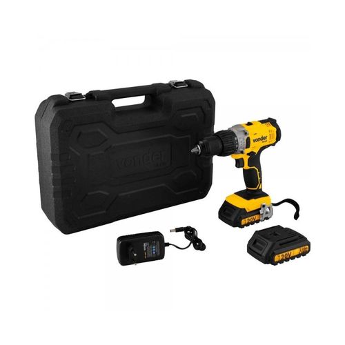 Parafusadeira/Furadeira Com Impacto A Bateria, 20 V, Fonte De Carregamento Bivolt Automática, PFV 200I, Vonder Plus - 60