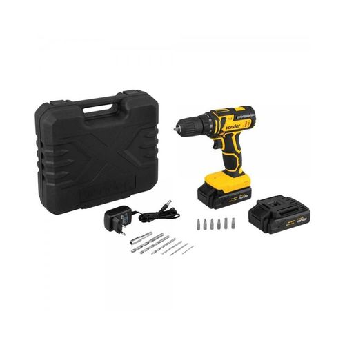 Parafusadeira/Furadeira A Bateria, 20 V, Fonte De Carregamento Bivolt Automática, PFV 020 Vonder - 6001020000