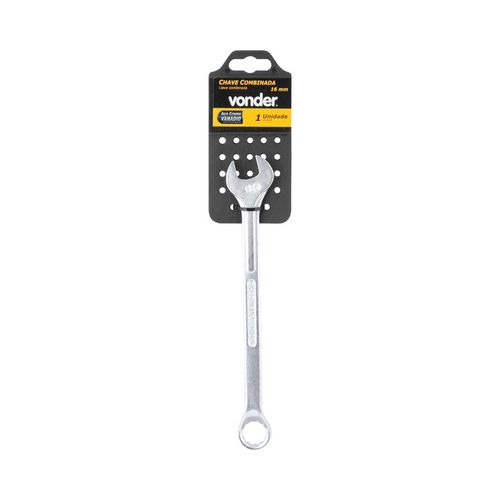 Chave Combinada 16 Mm, Aço Cromo Vanádio, Encartelada, Vonder - 3739160000