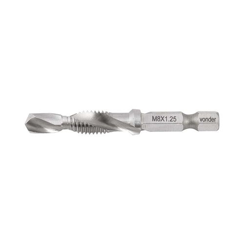 Broca/Macho Combinado M8 X 1,25 Mm, Vonder - 5320008000
