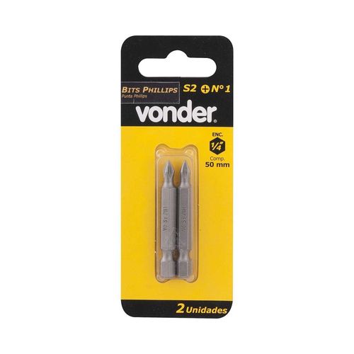 Bits/Ponteira Phillips S2, Encaixe 1/4