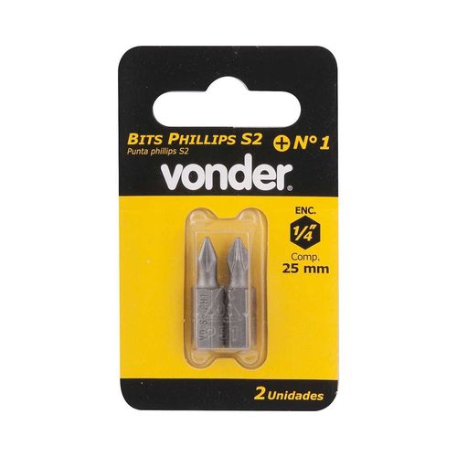 Bits/Ponteira Phillips S2, Encaixe 1/4