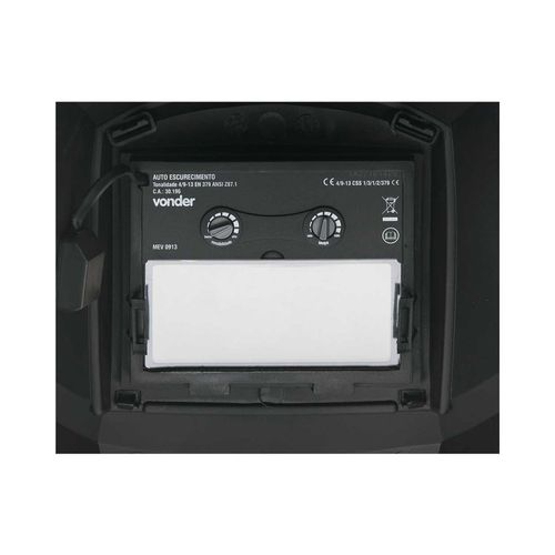 Máscara Para Solda, Com Escurecimento Automático, Tonalidade 9 A 13, Mev 0913, Vonder Plus - 7076003000