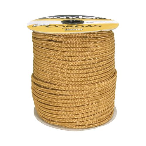 Corda Caminhoneiro Trançada, 10 Mm X 147 M, Ouro, Vonder - 8044210147