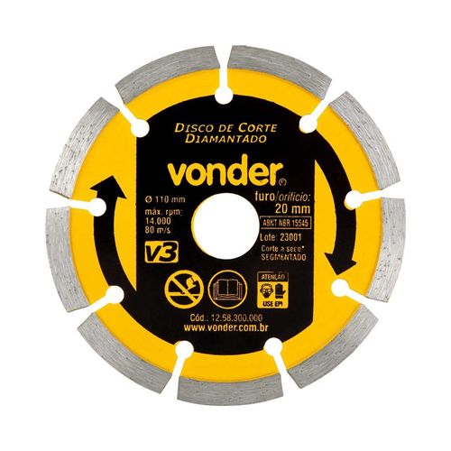 Roda de lixa 30 mm x 20 mm com haste, grão 220, VONDER -  1268300000