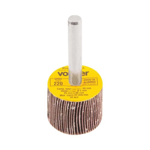 Roda de lixa 25 mm x 20 mm com haste, grão 220 VONDER -  1271252220