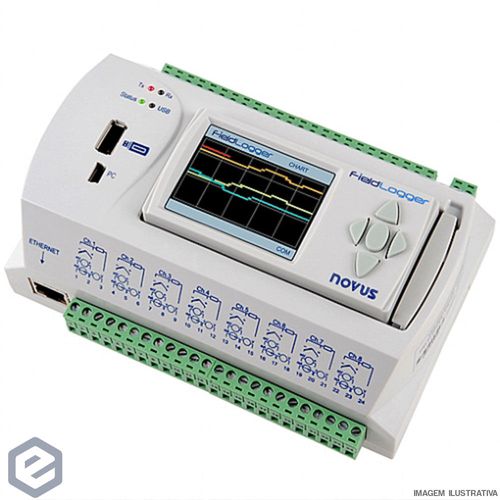 FIELDLOGGER S/IHM - ETHERNET,USB,X512K LOGS,2XRS485 - NOVUS 8812120000