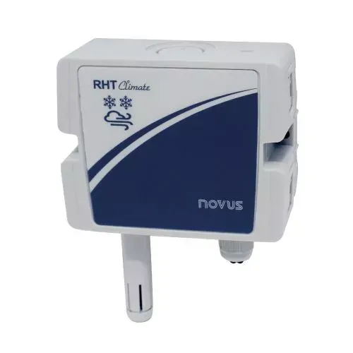 RHT Climate-DM temp/humid, 150mm probe RS485, 4-20mA/0-10Vdc - NOVUS 8804111001